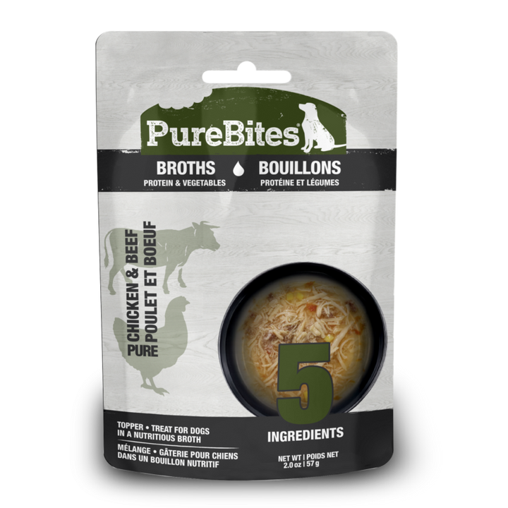 PureBites Chicken, Beef & Vegetables Dog Broth