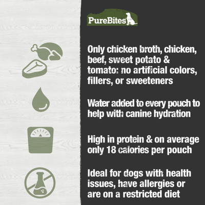 PureBites Chicken, Beef & Vegetables Dog Broth