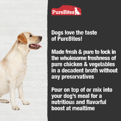 PureBites Chicken & Vegetables Dog Broth