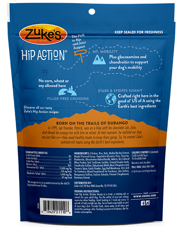 Zuke's Hip Action Chicken Recipe Dog Treats
