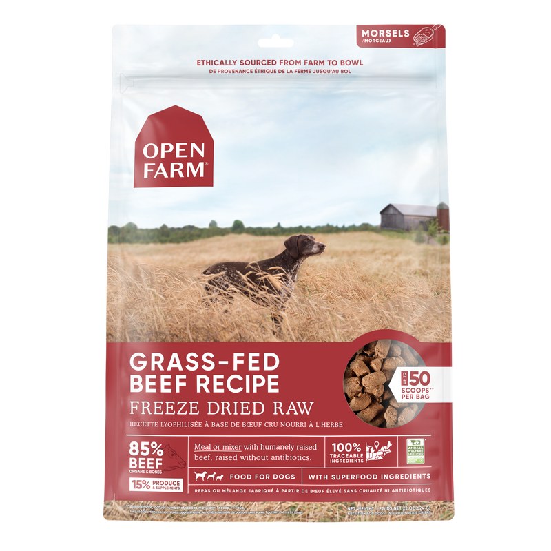 Open Farm Freeze-Dried Grass-Fed Beef Dog Food