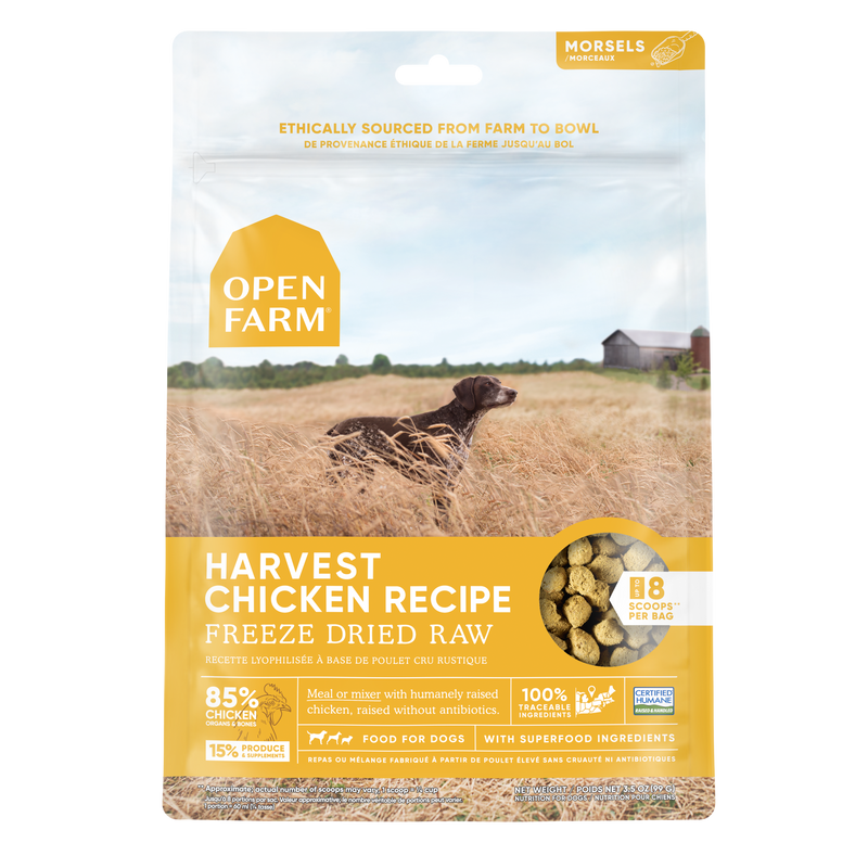 Open Farm Freeze-Dried Harvest Chicken Dog Food