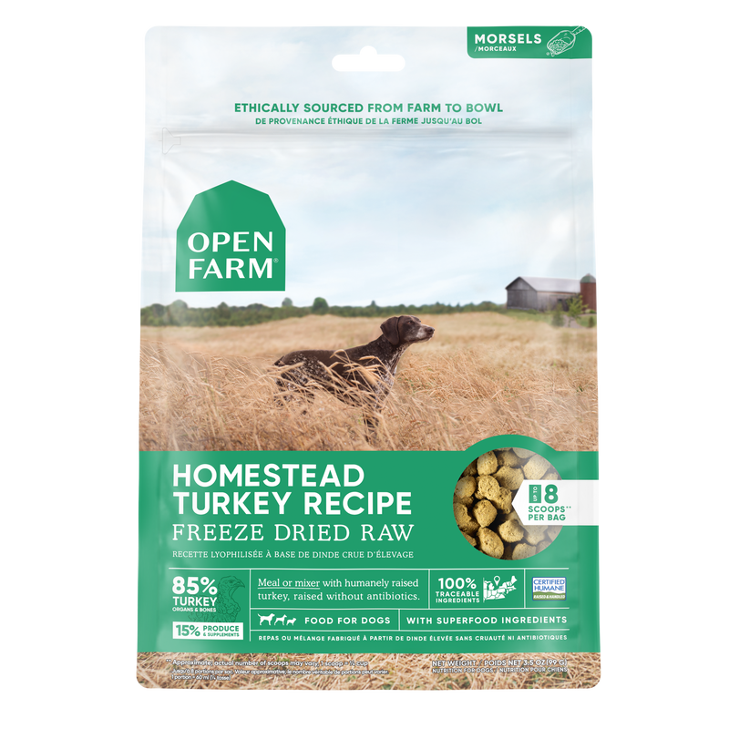 Open Farm Freeze-Dried Homestead Turkey Dog Food