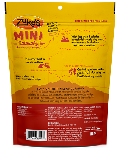 Zuke's Mini Naturals Chicken Recipe Dog Treats