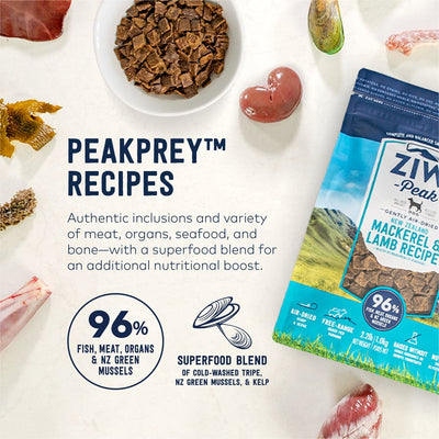 ZIWI Peak New Zealand Mackerel & Lamb Dog Food