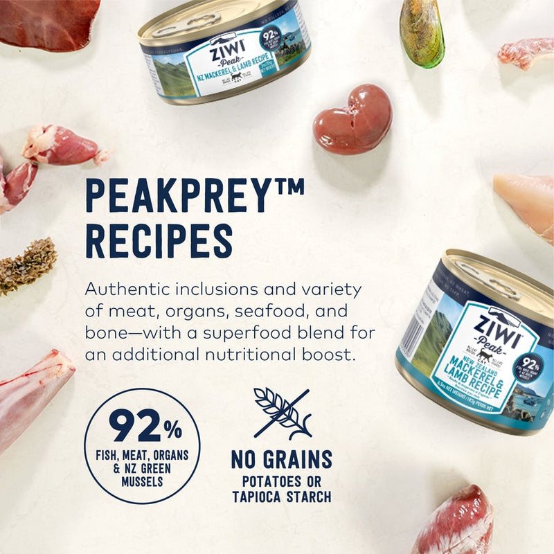 ZIWI Peak Mackerel & Lamb Wet Cat Food