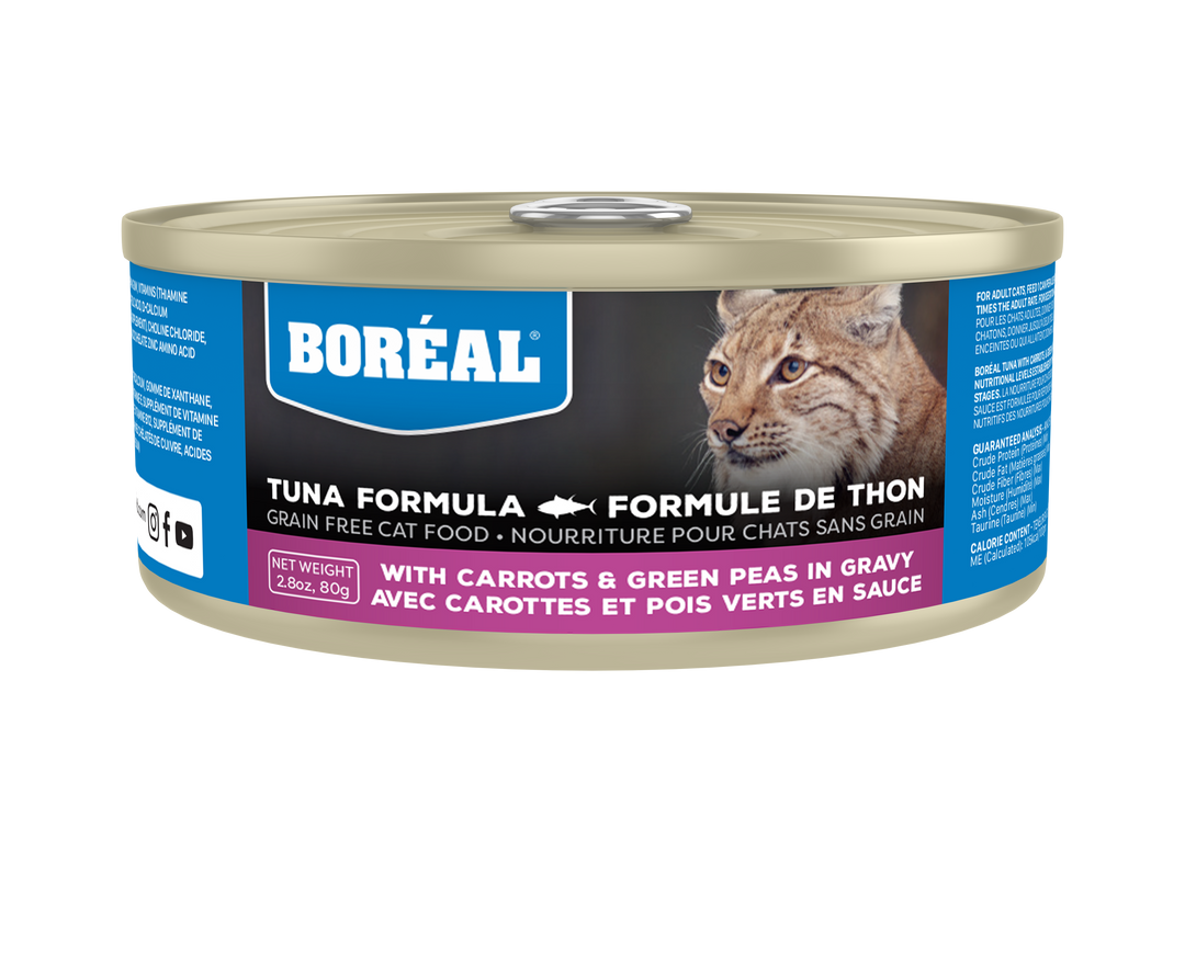 BOREAL Red Tuna Meat, Carrot and Pea in Gravy Wet Cat Food