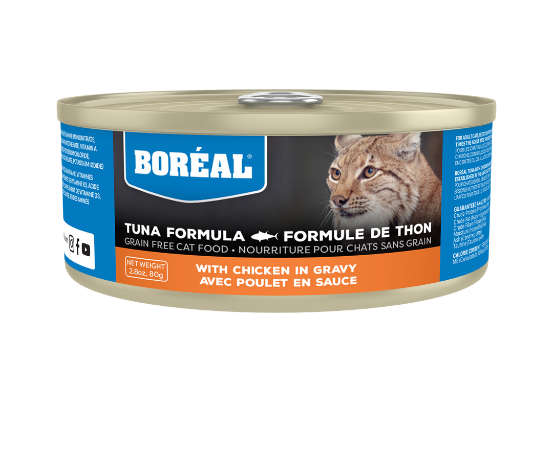 BOREAL Red Tuna Meat in Gravy with Chicken Wet Cat Food
