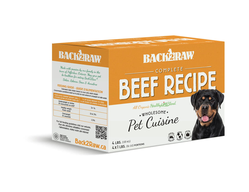 Back2Raw Complete Beef Recipe (4LB Box)
