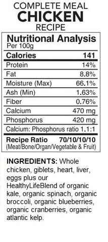 Back2Raw Complete Chicken Recipe (4LB Box)