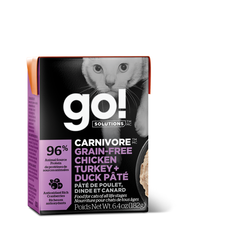 Go! Carnivore - GF Chicken, Turkey + Duck Pate Wet Cat Food
