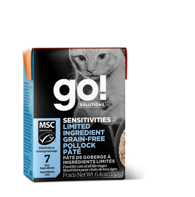 Go! Sensitivities - GF Pollock Pate Wet Cat Food