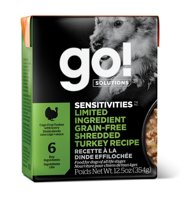 Go! Sensitivities Limited Ingredient Grain-Free Shredded Turkey Wet Dog Food