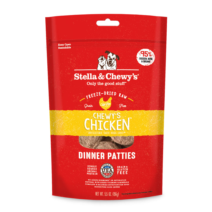 Stella & Chewy's Chicken Dinner Patties Freeze-Dried Raw Dog Food