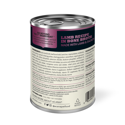Acana Premium Chunks, Lamb Recipe in Bone Broth