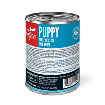 Orijen Puppy Poultry & Fish Pate Wet Dog Food
