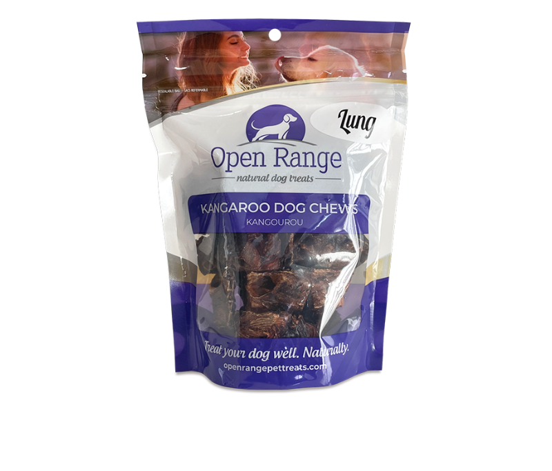 Open Range Kangaroo Lung Dog Chews