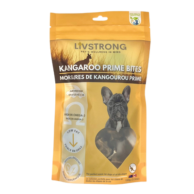 LIVSTRONG Kangaroo Prime Bites Dog Treats