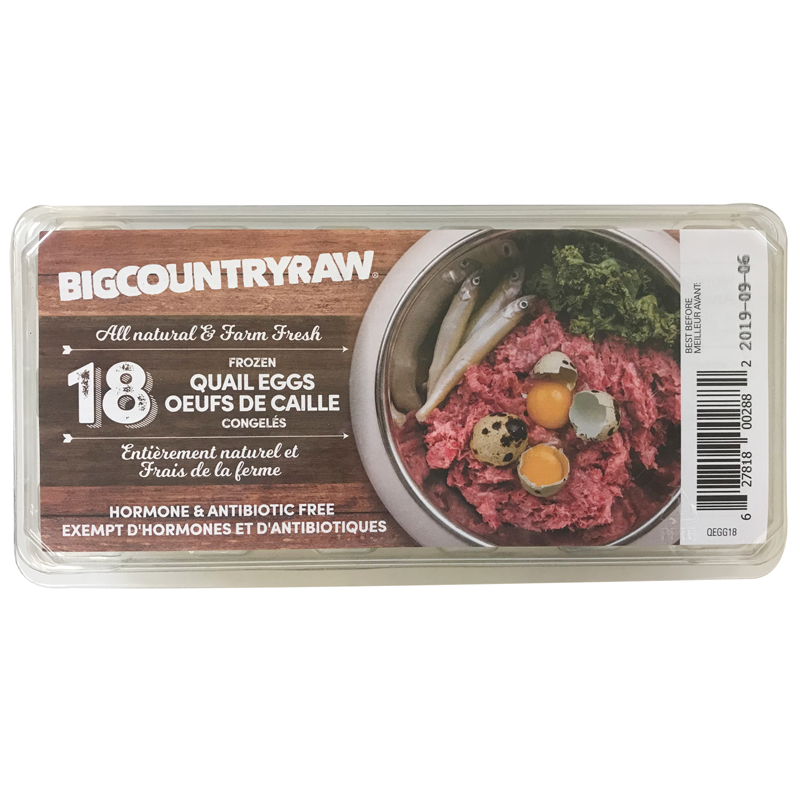 Big Country Raw Quail Eggs (Frozen) – 18 Pk