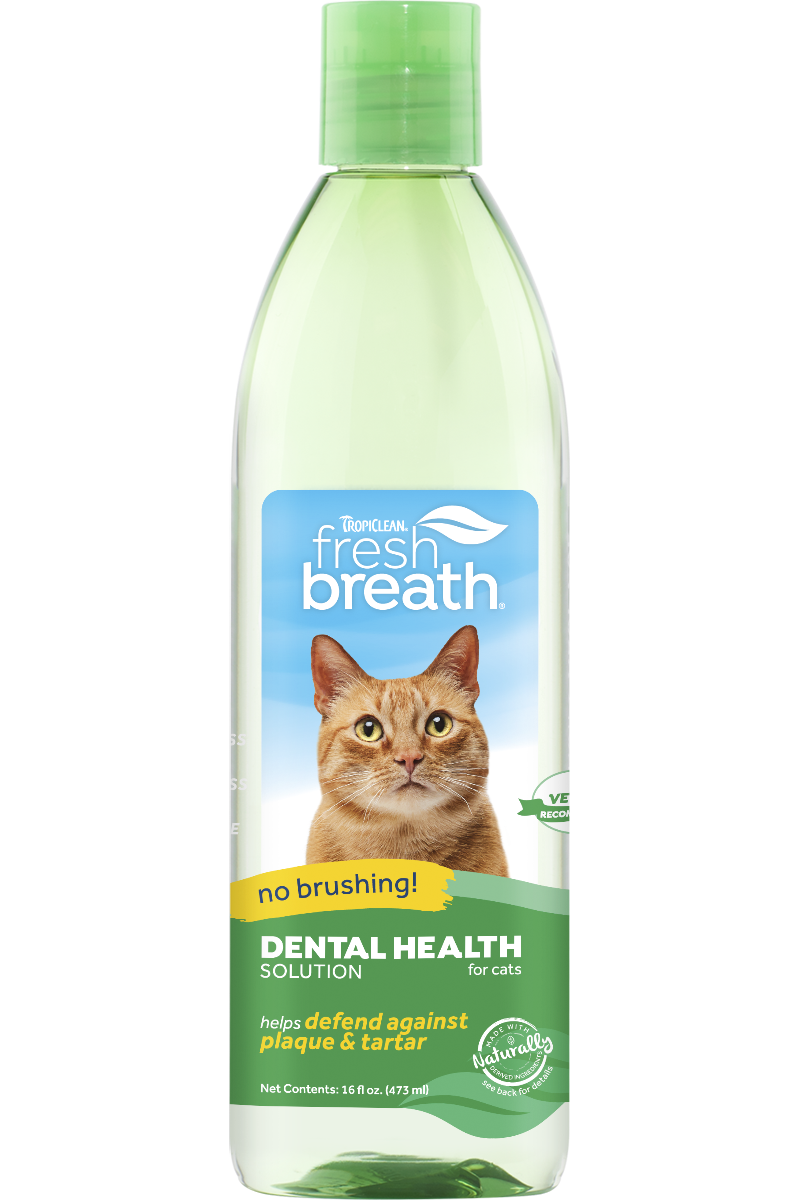 TropiClean Fresh Breath Dental Health Solution For Cats