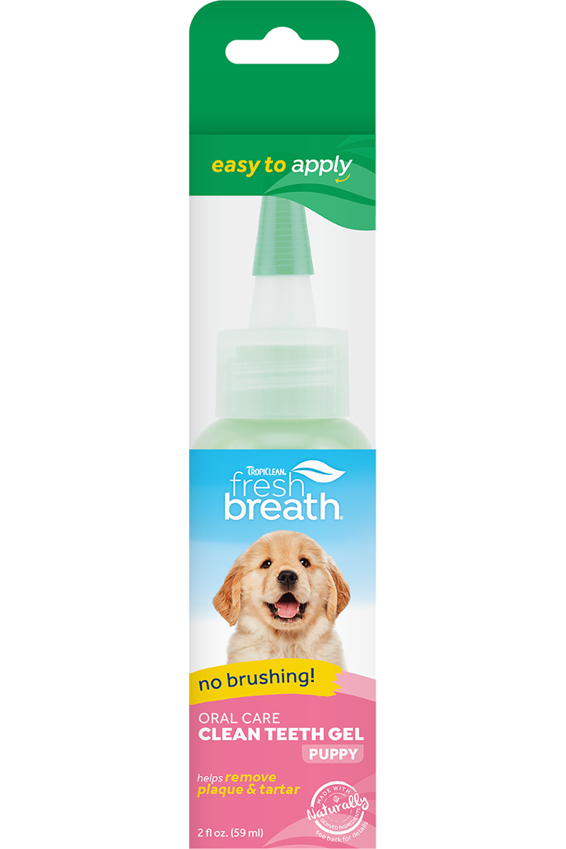TropiClean Fresh Breath Clean Teeth Oral Care Gel for Puppies