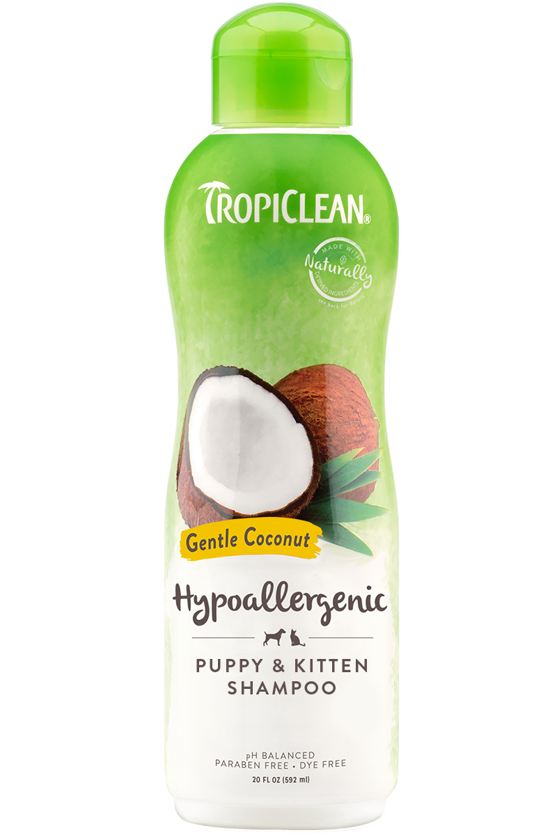 TropiClean Hypo-allergenic Gentle Coconut Shampoo For Kittens and Puppies