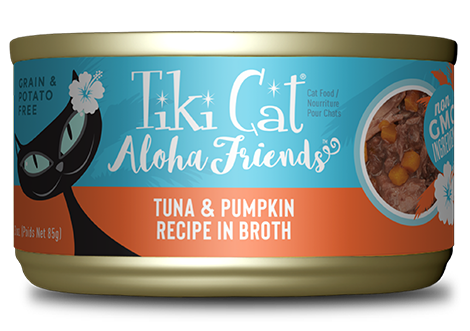 Tiki Cat Aloha Friends Tuna & Pumpkin Recipe in Broth