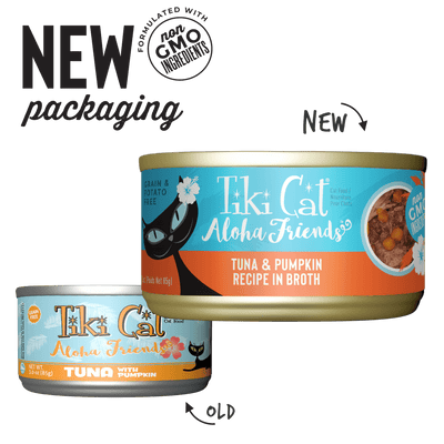 Tiki Cat Aloha Friends Tuna & Pumpkin Recipe in Broth
