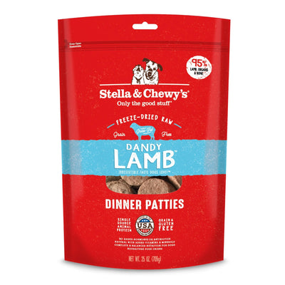 Stella & Chewy's Dandy Lamb Dinner Patties Freeze-Dried Raw Dog Food