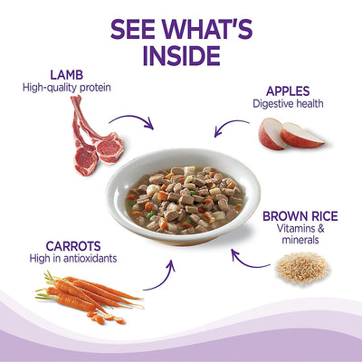 Wellness Lamb and Beef Stew with Brown Rice & Apples Canned Dog Food