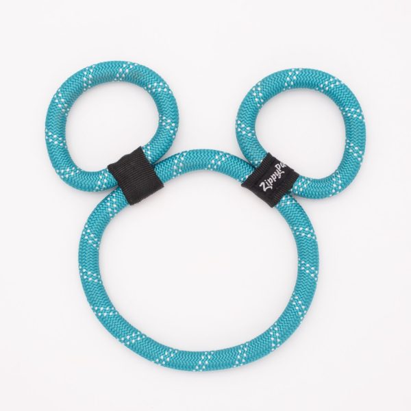 ZippyPaws ZippyRope - Teal Bear