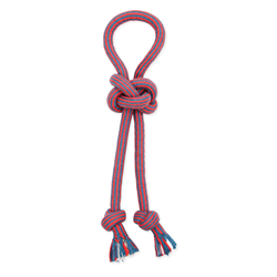 Mammoth Flossy Chews EXTRA Double Tug Big Knot with Loop Handle Dog Toy