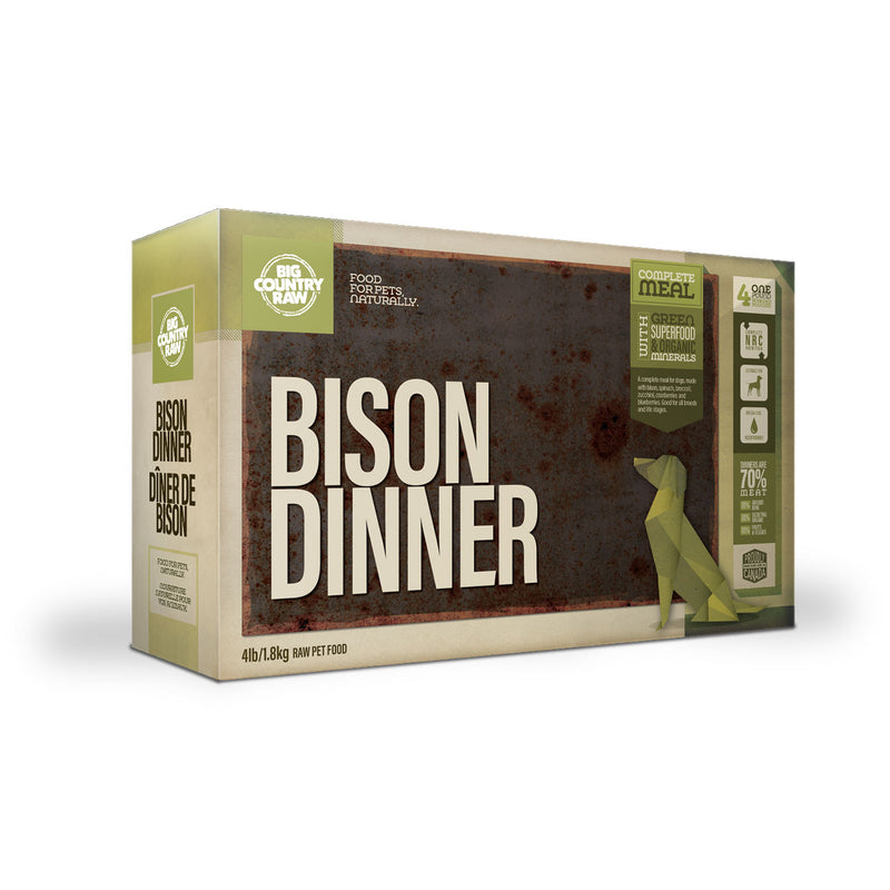 Big Country Raw Bison Dinner Carton – 4 Lb