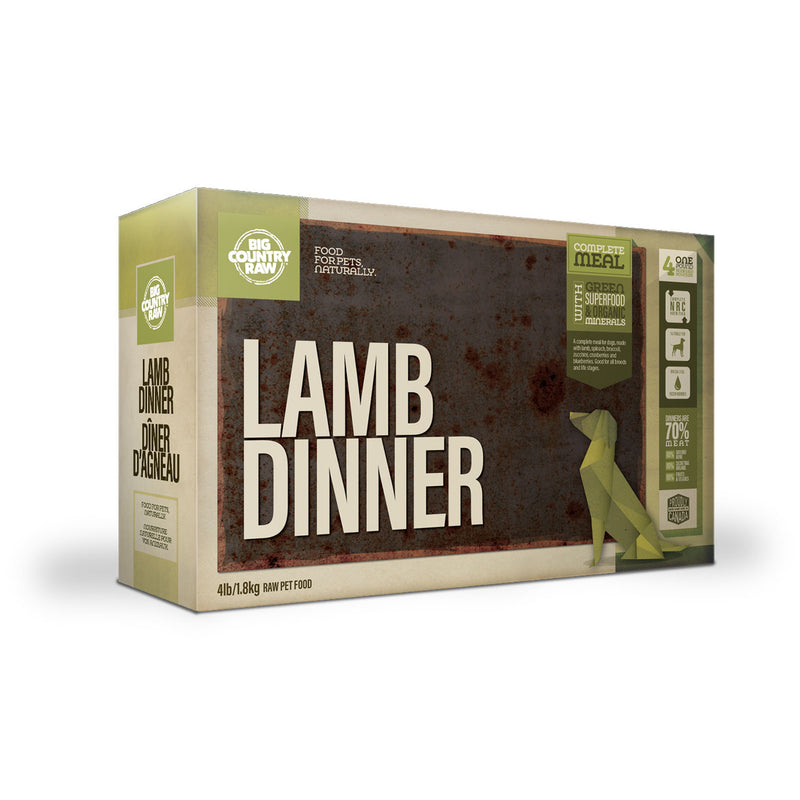 Big Country Raw Lamb Dinner Carton – 4 Lb