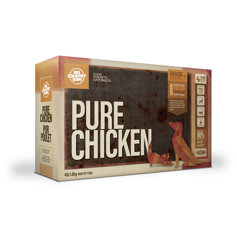 Big Country Raw Pure Chicken Carton – 4 Lb
