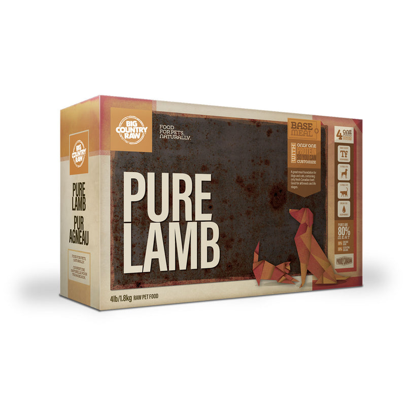 Big Country Raw Pure Lamb Carton – 4 Lb