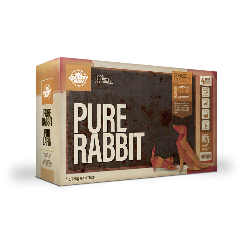 Big Country Raw Pure Rabbit Carton – 4 Lb