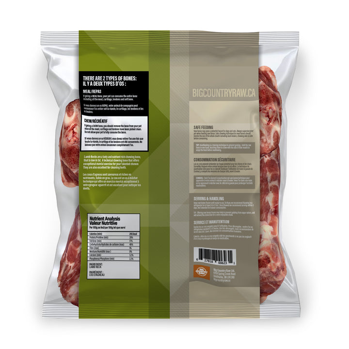 Big Country Raw Lamb Neck Bone - 2 LB