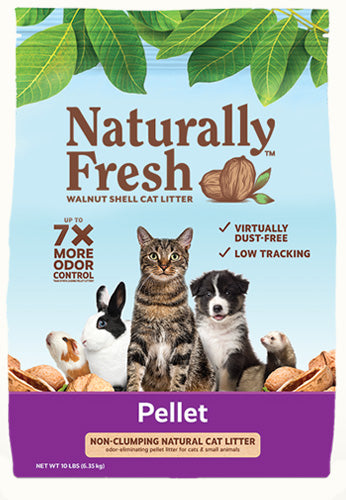 Naturally Fresh Pellet Unscented Non-Clumping Walnut Cat Litter