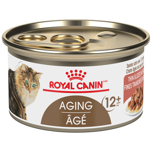 Royal Canin Feline Health Nutrition Aging 12+ Thin Slices in Gravy Wet Cat Food