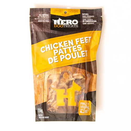 Hero Dog Treats Dehydrated Chicken Feet