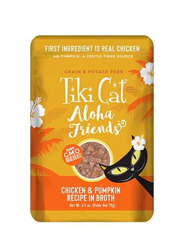 Tiki Cat Aloha Friends Chicken & Pumpkin in Broth