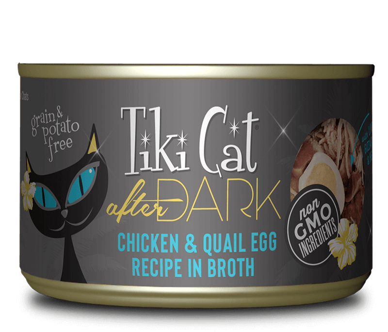 Tiki Cat After Dark Chicken & Quail Egg Recipe in Broth