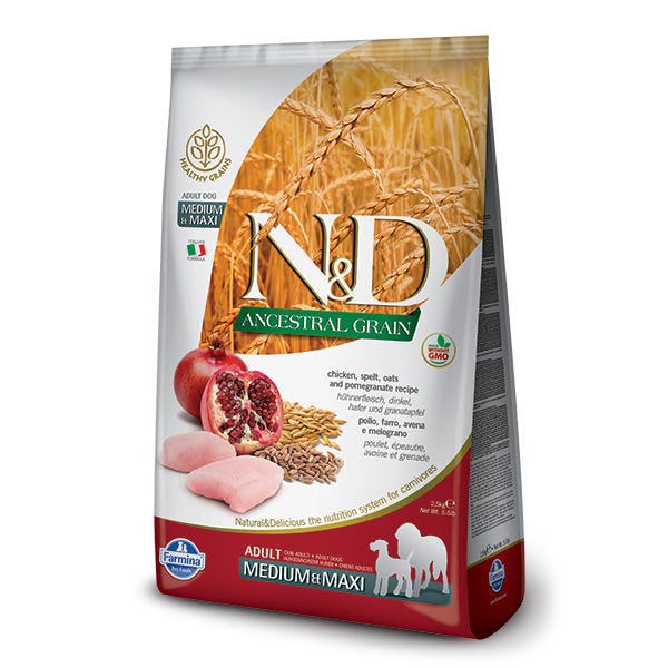Farmina N&D Ancestral Grain Chicken & Pomegranate Med/Maxi Adult Dog Food