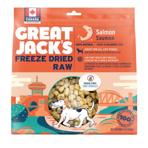 Great Jack's Salmon Freeze Dried Raw Dog Treats