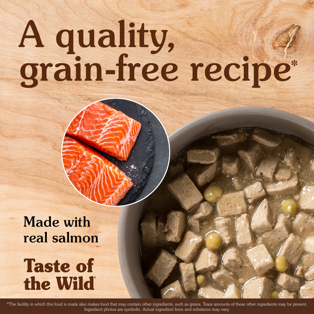 Taste of the Wild Pacific Stream Wet Dog Food with Salmon in Gravy