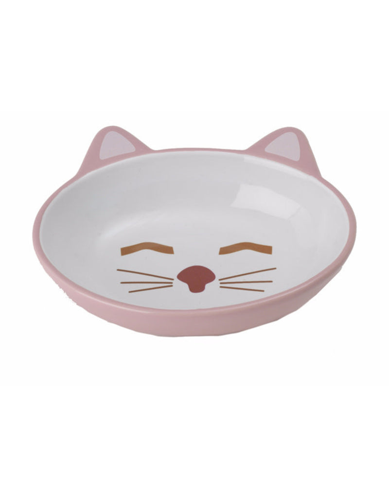 Petrageous Sleepy Kitty 5.5" Pink Dish