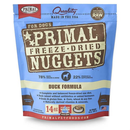 Primal Freeze-Dried Duck Dog Food