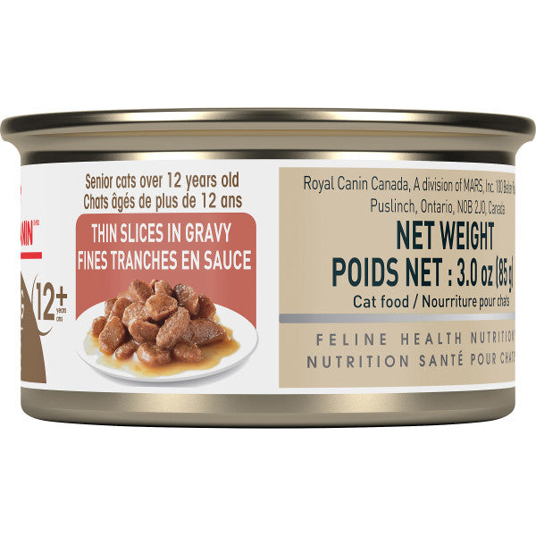 Royal Canin Feline Health Nutrition Aging 12+ Thin Slices in Gravy Wet Cat Food