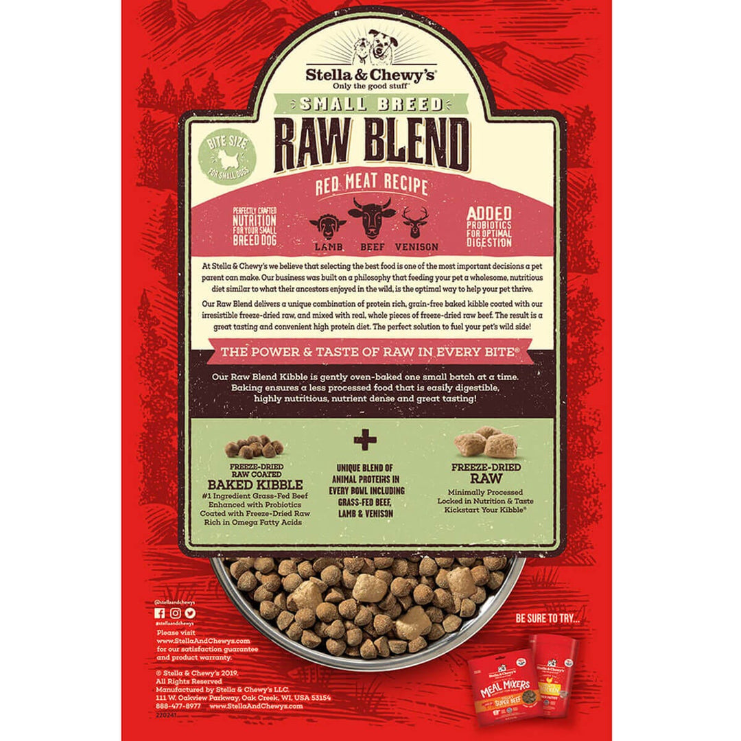 Stella & Chewy's Raw Blend Red Meat Small Breed Recipe Dry Dog Food